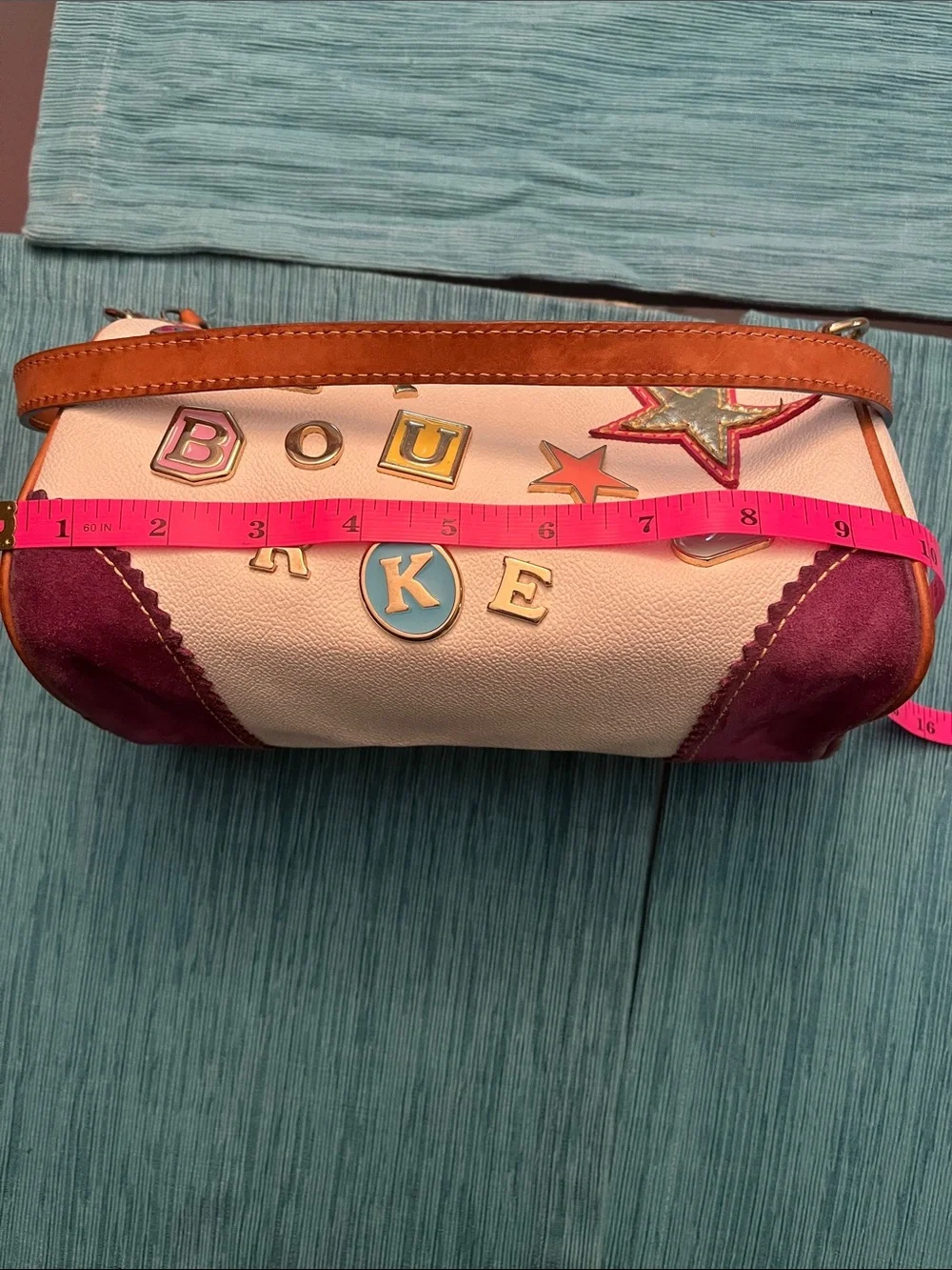 Y2K Dooney and Bourke / Lindsay Lohan hearts and charms bag #2. - Picture 11 of 15